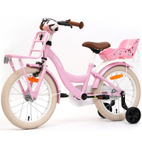 Cycloni Kinderfiets - 16 inch - Roze met Zitje &ndash; Inclusief Zijwieltjes