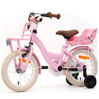 Cycloni Kinderfiets - 14 inch - Roze met Zitje &ndash; Inclusief Zijwieltjes