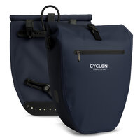 Cycloni Ridge Luxe Fietstas 28L - Waterdichte pakaftas voor E-bike - Blauw
