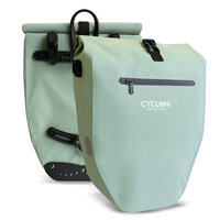 Cycloni Ridge Luxe Fietstas 28L - Waterdichte pakaftas voor E-bike - Mint Groen