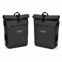 Cycloni DASH Luxe Fietstas - Rugzak - Set van 2 - Afneembaar - 56 Liter - Zwart