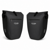 Cycloni Ridge Luxe Fietstas Set E-bike - 56 Liter - Zwart
