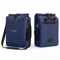 Cycloni Core Waterdichte Fietstas 28L - Blauw - Enkele E-bike Pakaftas met Schouderband