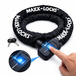 Maxx-Locks Foxton Fietsslot Met Vingerscan - 90 cm - Zwart