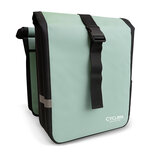Cycloni Glide Waterdichte Dubbele Fietstas 48L - Mint Groen - Rolltop Design