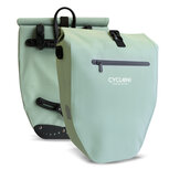 Cycloni Ridge Luxe Fietstas 28L - Waterdichte pakaftas voor E-bike - Mint Groen