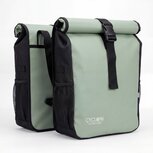 Cycloni Glide Waterdichte Dubbele Fietstas 48L - Mint Groen - Rolltop Design