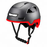 Vito E-City helm glans zwart rood L/XL