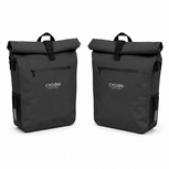 Cycloni DASH Luxe Fietstas - Rugzak - Set van 2 - Afneembaar - 56 Liter - Zwart