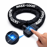 Maxx-Locks Foxton Fietsslot Met Vingerscan - 90 cm - Zwart