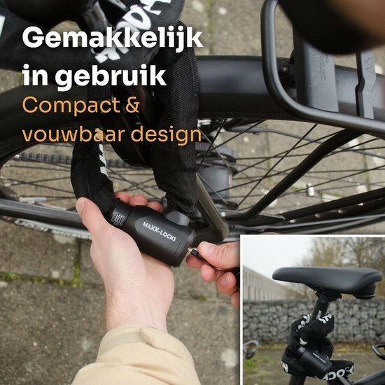 Fietsslot ART-2 Maxx-Locks Nelson 90cm - Zwart