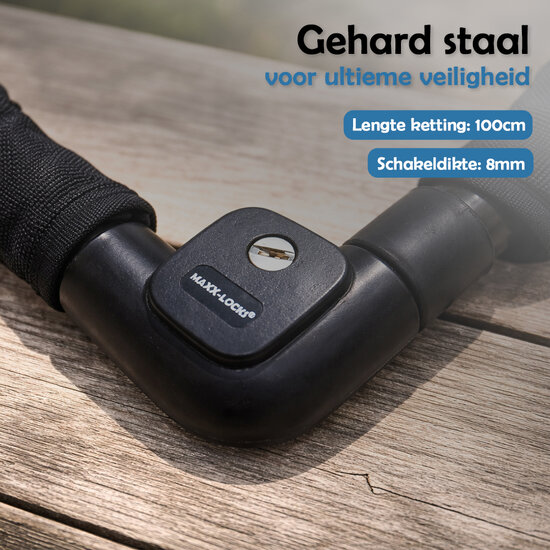 Maxx-Locks Bulls Kettingslot - 100cm