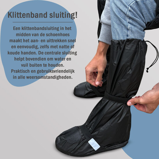 Maxxcovers Overschoenen / Regenschoenen  - Waterdicht - Maat 40/41- Zwart