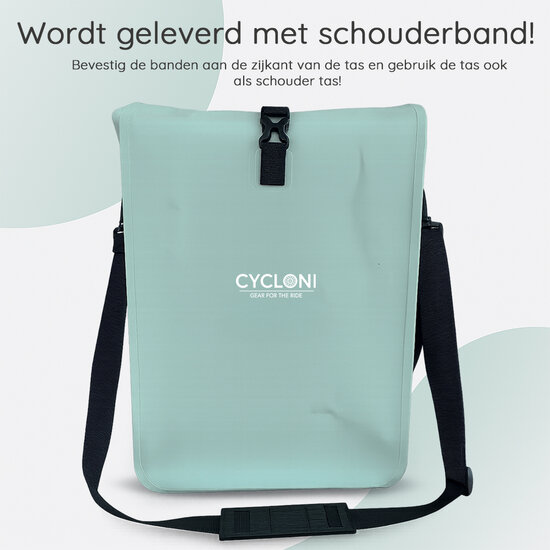Cycloni Enkele E-bike Pakaftas met Schouderband