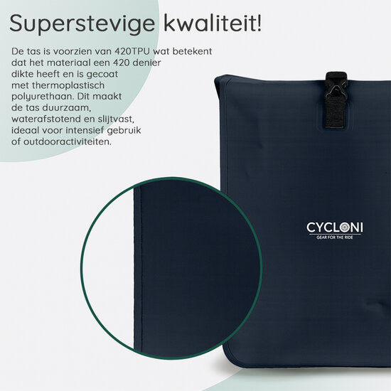 Cycloni Enkele E-bike Pakaftas met Schouderband