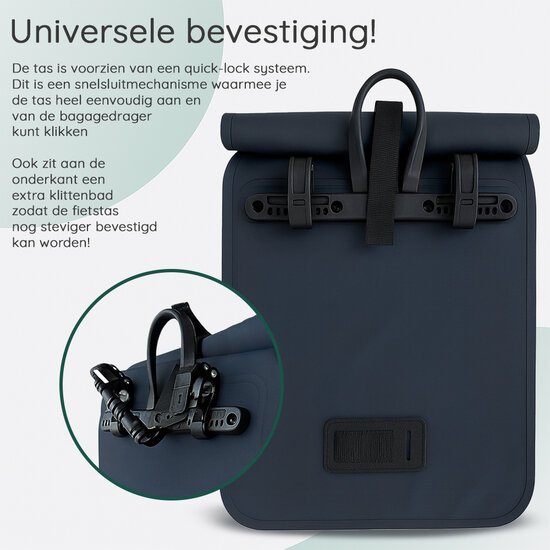 Cycloni Enkele E-bike Pakaftas met Schouderband