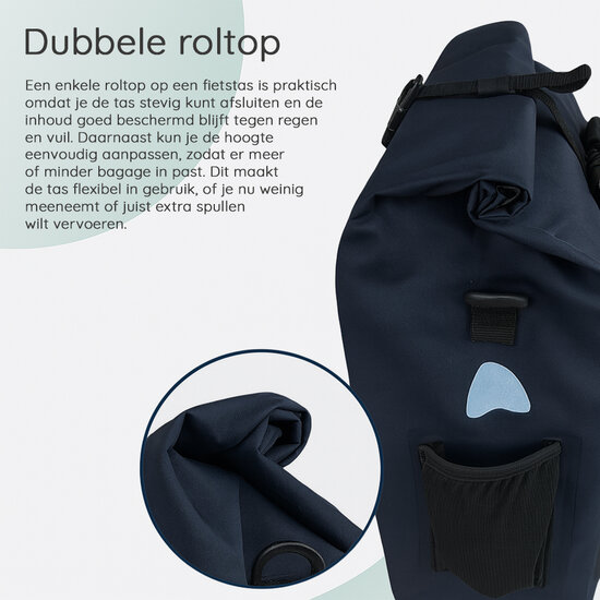 Cycloni Enkele E-bike Pakaftas met Schouderband