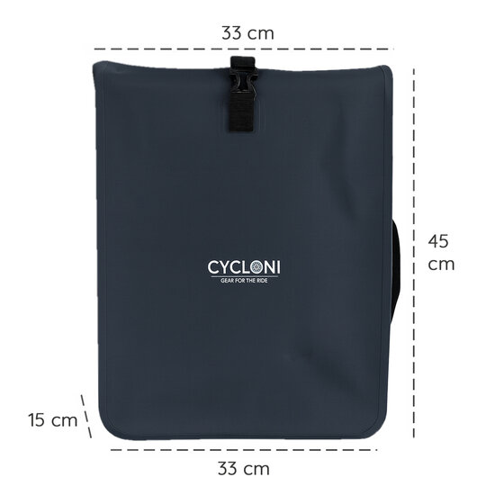 Cycloni Enkele E-bike Pakaftas met Schouderband