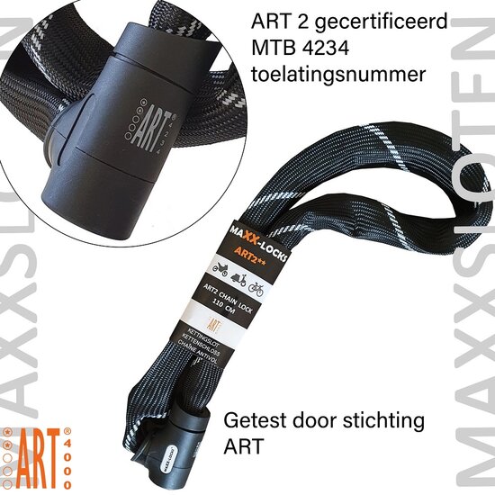 Fietsslot ART 2 - Maxx-Locks Twizel - Kettingslot - 85cm