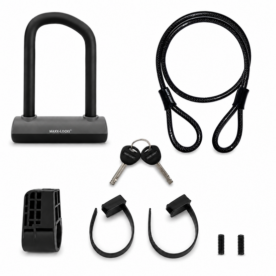 Beugelslot + Kabel ART 2 Maxx-Locks Huntly 20cm