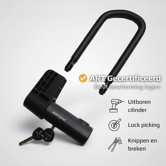 Maxx-Locks Huntly Beugelslot + Ketting ART2 - 20cm