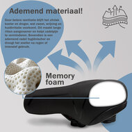 Cycloni Ergonomisch Fietszadel - Inclusief Zadelstrop - Zwart/Rood - Unisex