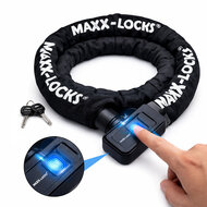 Maxx-Locks Foxton Fietsslot Met Vingerscan - 90 cm - Zwart