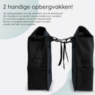 Cycloni Glide Waterdichte Dubbele Fietstas 48L - Blauw - Rolltop Design