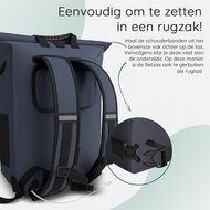 Cycloni Dash Waterdichte Fietstas 28L - Blauw - Pakaftas &amp; Rugtas met Laptopvak