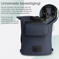 Cycloni Dash Waterdichte Fietstas 28L - Blauw - Pakaftas &amp; Rugtas met Laptopvak