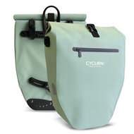 Cycloni Ridge Luxe Fietstas 28L - Waterdichte pakaftas voor E-bike - Mint Groen