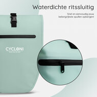 Cycloni Ridge Luxe Fietstas 28L - Waterdichte pakaftas voor E-bike - Mint Groen