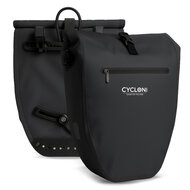 Cycloni Ridge Luxe Fietstas 28L - Waterdichte pakaftas voor E-bike - Zwart