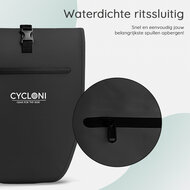 Cycloni Ridge Luxe Fietstas 28L - Waterdichte pakaftas voor E-bike - Zwart