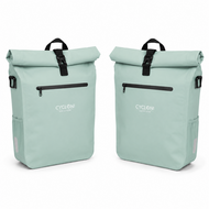 Cycloni DASH Luxe Fietstas - Rugzak - Set van 2 - Afneembaar - 56 Liter - Mint Groen