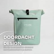 Cycloni DASH Luxe Fietstas - Rugzak - Set van 2 - Afneembaar - 56 Liter - Mint Groen