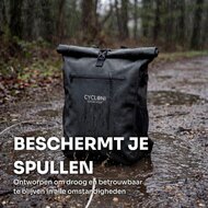 Cycloni DASH Luxe Fietstas - Rugzak - Set van 2 - Afneembaar - 56 Liter - Zwart