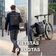 Cycloni DASH Luxe Fietstas - Rugzak - Set van 2 - Afneembaar - 56 Liter - Zwart