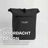 Cycloni DASH Luxe Fietstas - Rugzak - Set van 2 - Afneembaar - 56 Liter - Zwart