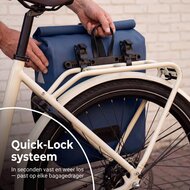 Cycloni CORE Luxe Fietstas Set E-bike - Afneembaar - 56 Liter - Blauw