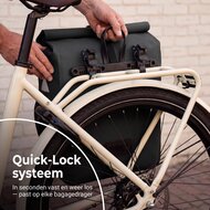 Cycloni Core Waterdichte Fietstas 28L - Zwart - Enkele E-bike Pakaftas met Schouderband