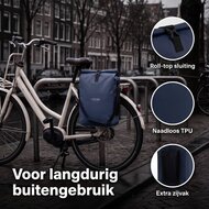 Cycloni Core Waterdichte Fietstas 28L - Blauw - Enkele E-bike Pakaftas met Schouderband