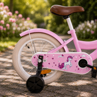 Cycloni Kinderfiets 12 inch Meisjesfiets - Roze - Inclusief Zijwieltjes