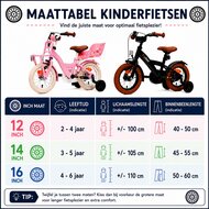 Cycloni Kinderfiets - 16 inch - Roze met Zitje &ndash; Inclusief Zijwieltjes