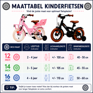 Cycloni Kinderfiets 16 inch Meisjesfiets - Roze - Inclusief Zijwieltjes